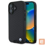 Muu telefoni lisavarustus BMW  BMW Sign Leather Diamond Metal Logo MagSafe iPhone 16 Case - Black 
