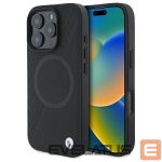 Muu telefoni lisavarustus BMW  BMW Sign Leather Half Textured And Circle MagSafe case for iPhone 16 Pro Max - black 