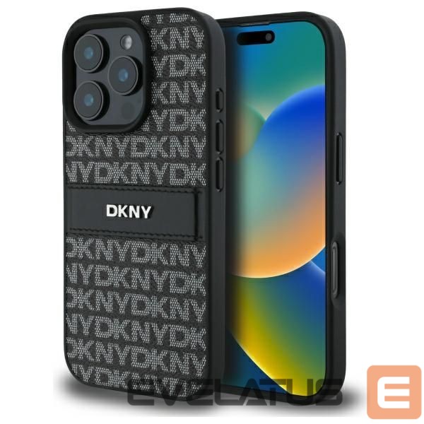 Muu telefoni lisavarustus DKNY DKNY Texture Pattern Tonal Stripe iPhone 16 Pro Case - Black