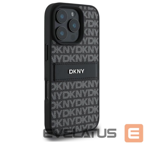 Muu telefoni lisavarustus DKNY DKNY Texture Pattern Tonal Stripe iPhone 16 Pro Case - Black