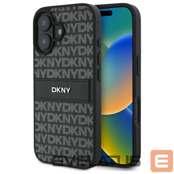 Muu telefoni lisavarustus DKNY DKNY Texture Pattern Tonal Stripe iPhone 16 Case - Black