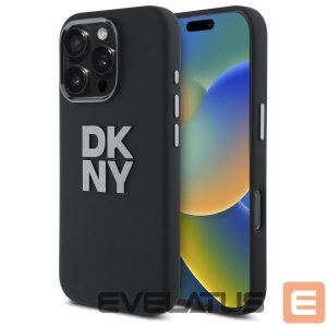 Muu telefoni lisavarustus DKNY  DKNY Liquid Silicone Metal Logo iPhone 16 Pro Max Case - Black 