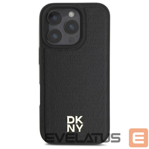Muu telefoni lisavarustus DKNY DKNY Repeat Pattern Stack Logo MagSafe iPhone 16 Pro Case - Black