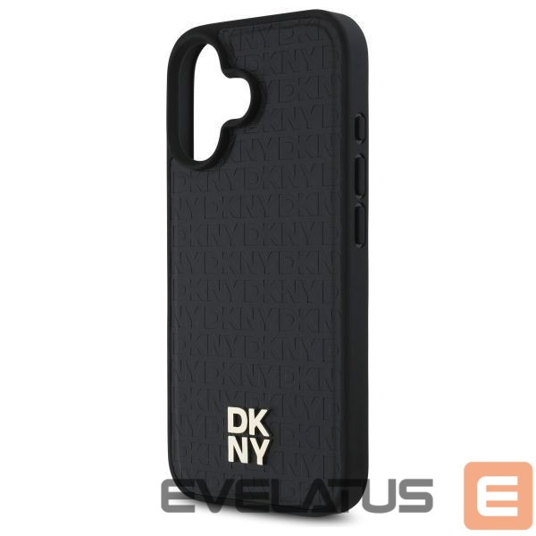 Muu telefoni lisavarustus DKNY DKNY Repeat Pattern Stack Logo MagSafe iPhone 16 Case - Black
