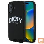 Muu telefoni lisavarustus DKNY  DKNY Silicone White Printed Logo MagSafe iPhone 16 Case - Black 