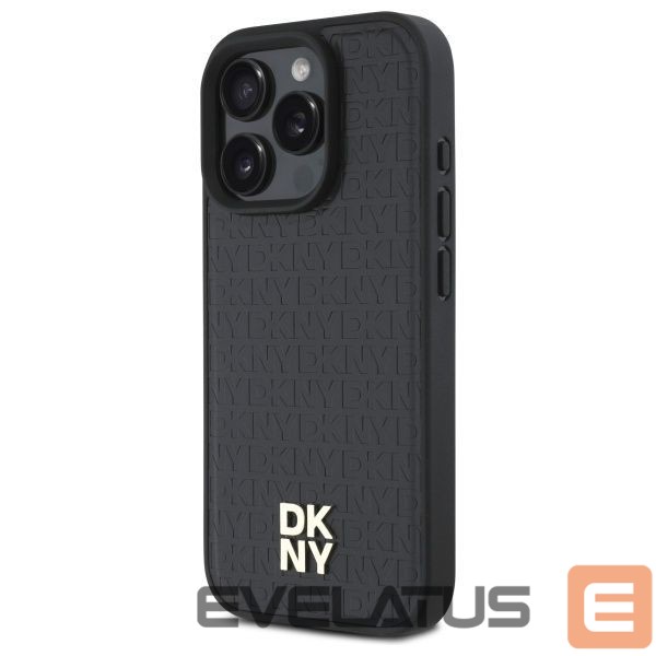 Muu telefoni lisavarustus DKNY DKNY DKHMP16XPSHRPSK iPhone 16 Pro Max 6.9" hardcase black/black Repeat Pattern Stack Logo MagSafe