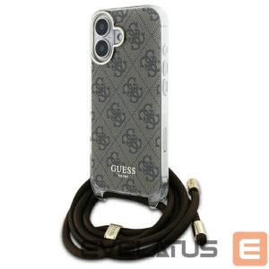 Muu telefoni lisavarustus Guess  Guess Crossbody Cord 4G Print Case with Lanyard for iPhone 16 - Brown 