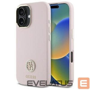 Muu telefoni lisavarustus Guess  Guess Silicone Logo Strass 4G case for iPhone 16 - light pink 