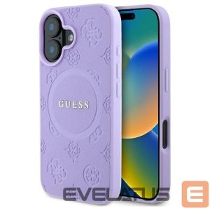 Muu telefoni lisavarustus Guess  Guess Saffiano Peony Classic Logo MagSafena iPhone 16 Plus Case - Purple 