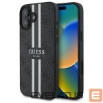 Muu telefoni lisavarustus Guess  Guess 4G Printed Stripes MagSafe case for iPhone 16 - black 