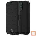 Muu telefoni lisavarustus Mercedes-Benz  Mercedes MB Waves Leather Case for iPhone 16 Pro Max - Black 