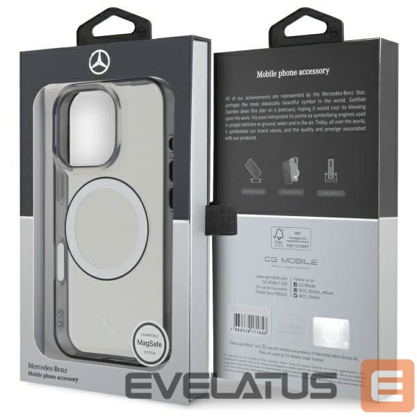 Muu telefoni lisavarustus Mercedes-Benz Mercedes Printed Logo MagSafe Case for iPhone 16 Pro - Clear