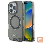Muu telefoni lisavarustus Mercedes-Benz  Mercedes Silver Ring MagSafe iPhone 16 Pro Case - Black 