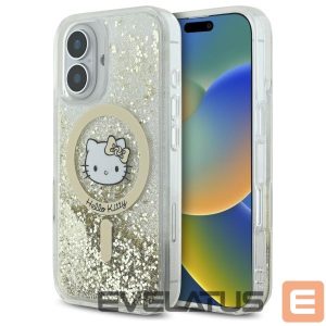 Muu telefoni lisavarustus Hello Kitty  Hello Kitty Liquid Glitter Fever MagSafe iPhone 16 Case - Gold 