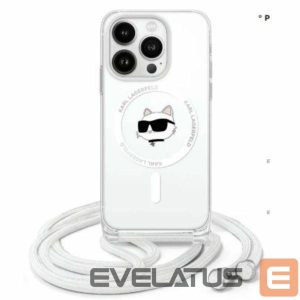 Muu telefoni lisavarustus Karl Lagerfeld  Karl Lagerfeld IML Choupette Head & Cord Magsafe iPhone 16 Pro Case - Clear 