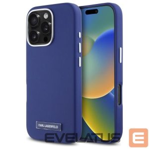 Muu telefoni lisavarustus Karl Lagerfeld  Karl Lagerfeld FW Metal Plate MagSafe iPhone 16 Pro Case - Blue 