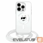Muu telefoni lisavarustus Karl Lagerfeld  Karl Lagerfeld IML Choupette Head & Cord Magsafe Case for iPhone 16 Pro Max - Clear 