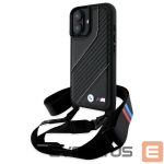 Muu telefoni lisavarustus BMW  BMW M Edition Carbon Stripe & Strap iPhone 16 Plus Case - Black 