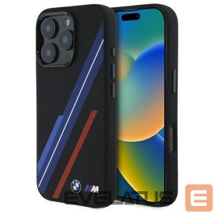 Muu telefoni lisavarustus BMW  BMW Silicone Random Lines MagSafe Case for iPhone 16 Pro Max - Black 