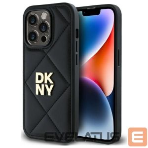 Muu telefoni lisavarustus DKNY  DKNY Quilted Stack Logo iPhone 14 Pro Case - Black 