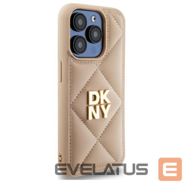 Muu telefoni lisavarustus DKNY DKNY Quilted Stack Logo iPhone 15 Pro Case - Beige