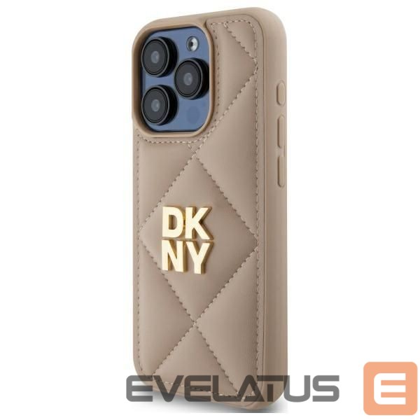 Muu telefoni lisavarustus DKNY DKNY Quilted Stack Logo iPhone 15 Pro Case - Beige