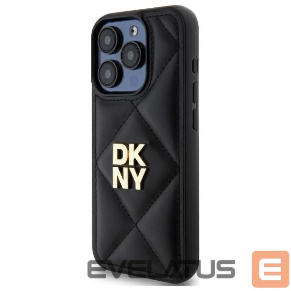 Muu telefoni lisavarustus DKNY DKNY Quilted Stack Logo iPhone 15 Pro Max Case - Black