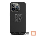 Muu telefoni lisavarustus DKNY  DKNY Liquid Silicone Metal Logo iPhone 16 Case - Black 