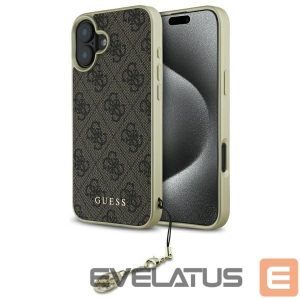Muu telefoni lisavarustus Guess  Guess 4G Charms Collection case for iPhone 16 - brown 
