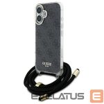 Muu telefoni lisavarustus Guess  Guess Crossbody Cord 4G Print Case for iPhone 16 - Black 