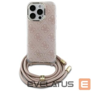 Muu telefoni lisavarustus Guess  Guess Crossbody Cord 4G Print iPhone 16 Case - Pink 
