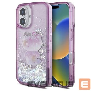 Muu telefoni lisavarustus Hello Kitty  Hello Kitty Liquid Glitter 50TH Anniversary Party iPhone 16 Case - Purple 