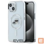 Muu telefoni lisavarustus Karl Lagerfeld  Karl Lagerfeld KLHMP14SHLSKCH iPhone 14 6.1" white/white hardcase IML Metal Karl&Choupette Head MagSafe 