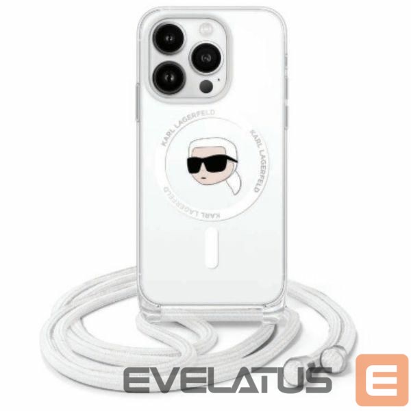 Muu telefoni lisavarustus Karl Lagerfeld Karl Lagerfeld Crossbody IML Karl Head Magsafe Case for iPhone 16 Pro - Clear