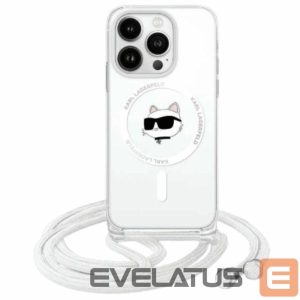 Muu telefoni lisavarustus Karl Lagerfeld  Karl Lagerfeld IML Choupette Head & Cord Magsafe iPhone 16 Case - Clear 