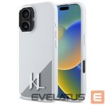 Muu telefoni lisavarustus Karl Lagerfeld  Karl Lagerfeld Silicone Initial Metal Logo MagSafe iPhone 16 Case - White 
