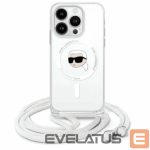 Muu telefoni lisavarustus Karl Lagerfeld  Karl Lagerfeld Crossbody IML Karl Head Magsafe Case for iPhone 16 Pro Max - Clear 