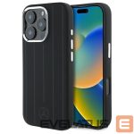 Muu telefoni lisavarustus Mercedes-Benz  Mercedes Silicone Vertical Tonal Stripes MagSafe Case for iPhone 16 Pro Max - Black 