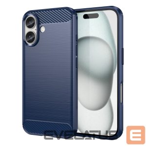 Tagakaaned Hurtel  Carbon Case for iPhone 16 Silicone Case - Blue 