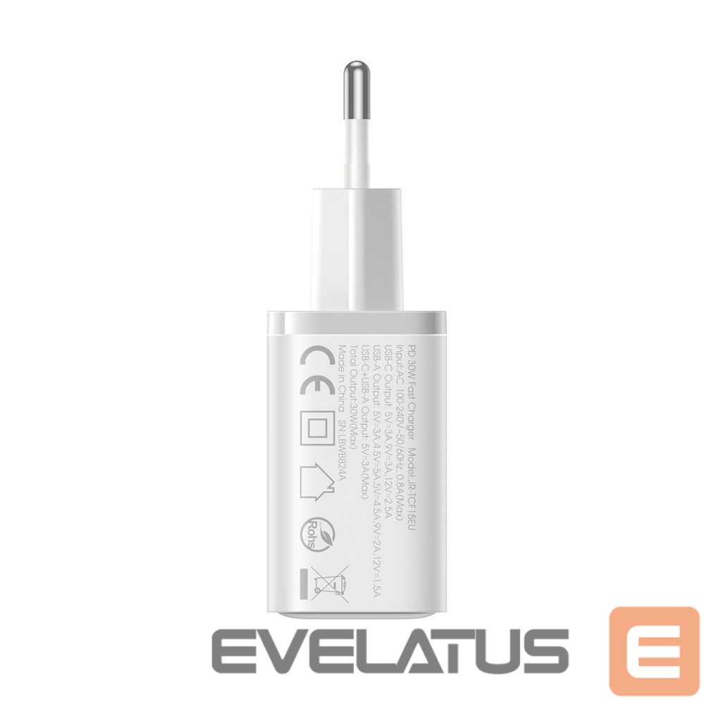 Adaptrid Joyroom Joyroom JR-TCF15 network charger USB-C / USB-A 30W - white