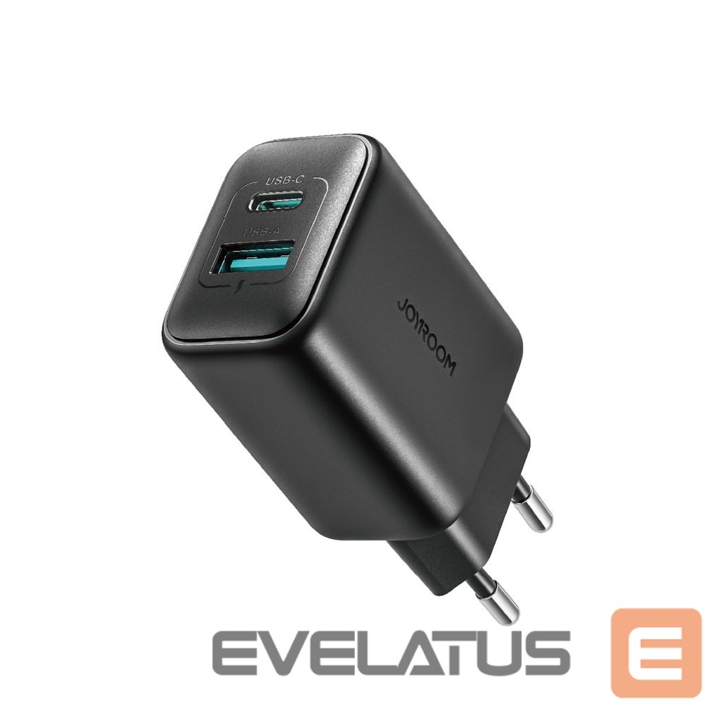 Adaptrid Joyroom Joyroom JR-TCF13 network charger USB-C / USB-A 25W SFC / PPS / PD - black