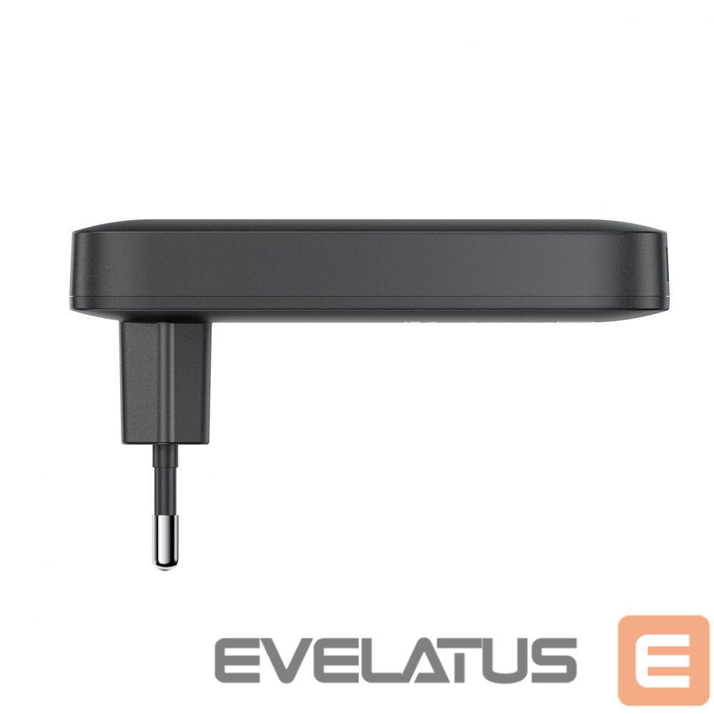 Adaptrid Acefast Acefast A100 65W GaN 2 USB-C+ USB-A Charger Ultra Slim - Black