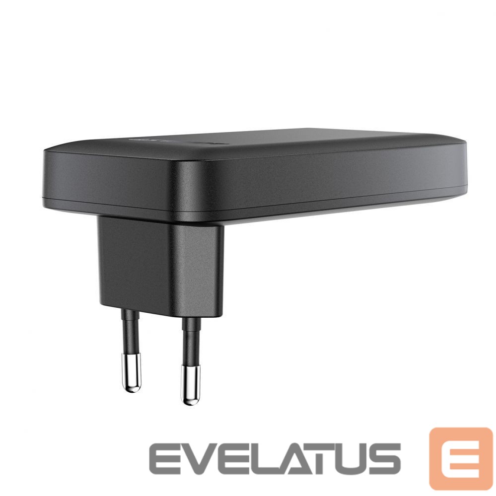 Adaptrid Acefast Acefast A100 65W GaN 2 USB-C+ USB-A Charger Ultra Slim - Black