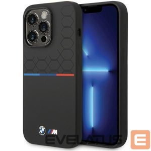 Tagakaaned BMW  BMW Silicone Pattern iPhone 15 Pro Max Case - Black 