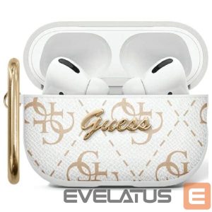 Muu telefoni lisavarustus Guess  Guess GUA2PG4GPH AirPods 1/2 cover white/white 4G Hook 