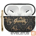 Muu telefoni lisavarustus Guess  Guess GUA2PG4GPK AirPods 1/2 cover black/black 4G Hook 