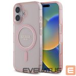 Muu telefoni lisavarustus Guess  Guess GUHMP16SHFGEREP iPhone 16 6.1" pink/pink hardcase IML Glitter Circle MagSafe 