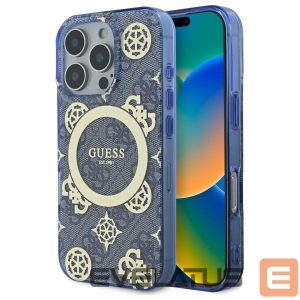 Muu telefoni lisavarustus Guess  Guess GUHMP16XH4PYEEB iPhone 16 Pro Max 6.9" blue/blue hardcase IML Peony On 4G Background MagSafe 