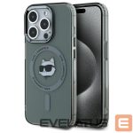 Muu telefoni lisavarustus Karl Lagerfeld  Karl Lagerfeld KLHMP15LHLSCHK iPhone 15 Pro 6.1" black/black hardcase IML Metal Choupette Head MagSafe 