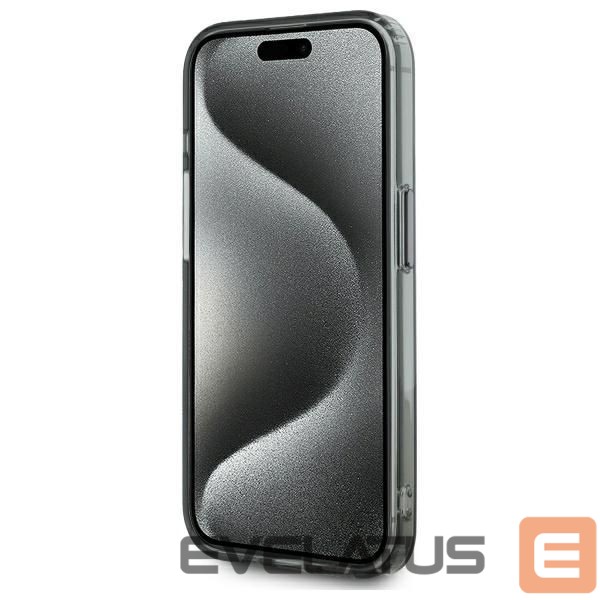 Muu telefoni lisavarustus Karl Lagerfeld Karl Lagerfeld KLHMP15LHLSKIK iPhone 15 Pro 6.1" black/black hardcase IML Metal Karl Head MagSafe
